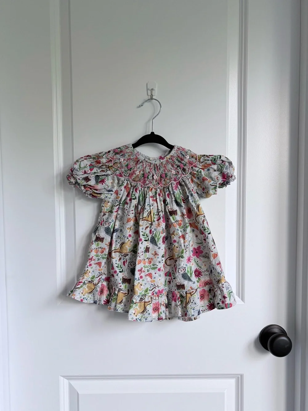 Mom & Me Smocked Woodland Animal Whimsical Set